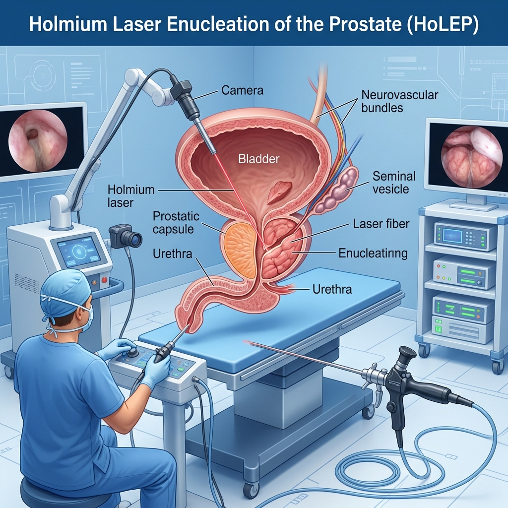 Holep (enucleación prostática con láser)
